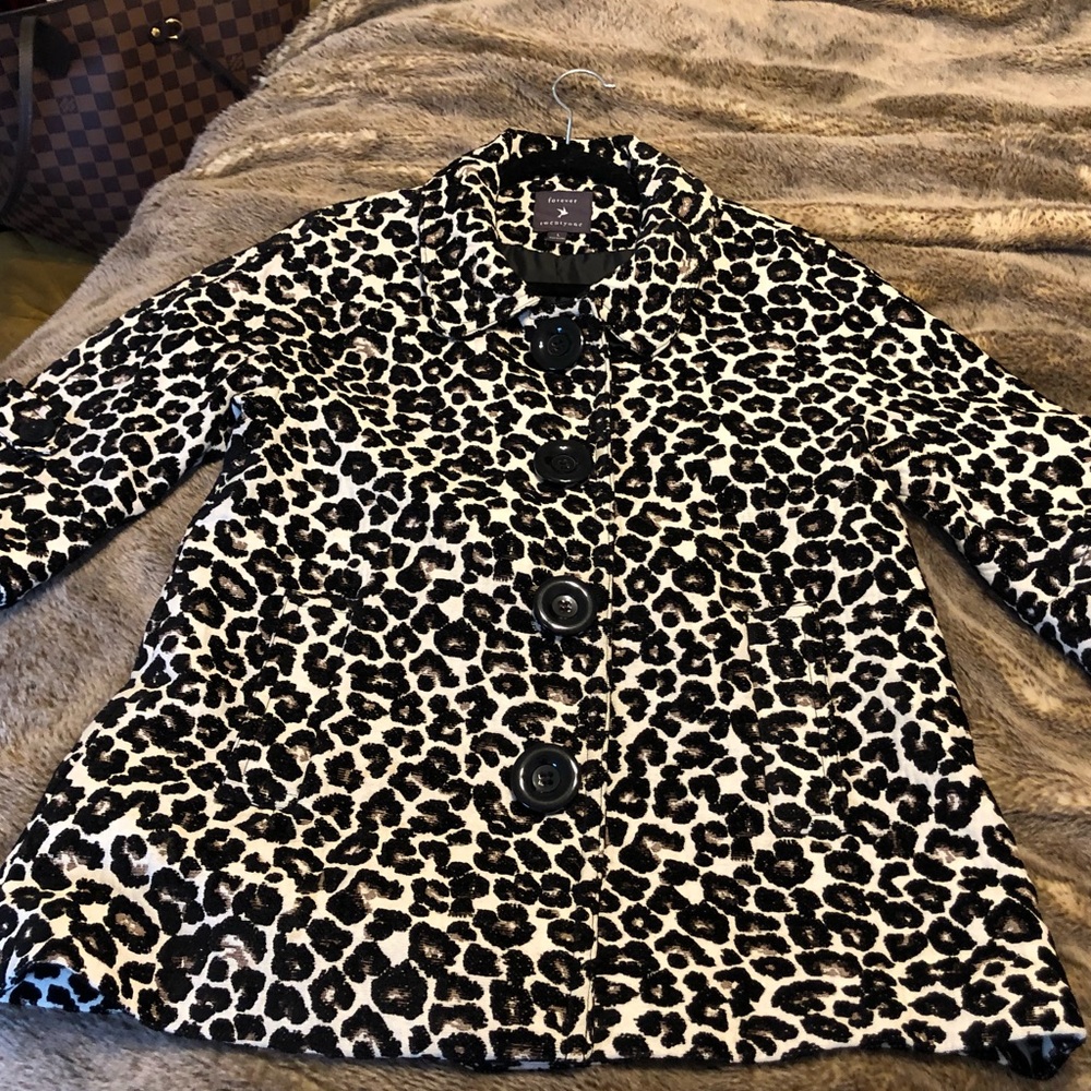 Animal Print Forever 21 Pea Type Coat